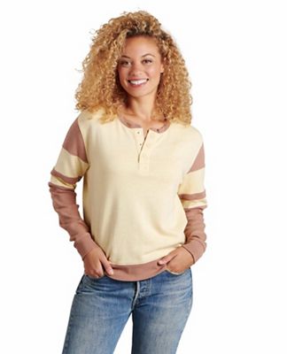 Toad & Co Women's Follow Through LS Henley - Small - Fawn Color Block product image