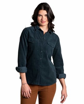 Toad & Co Women's Scouter Cord LS Shirt - Large - Midnight product image