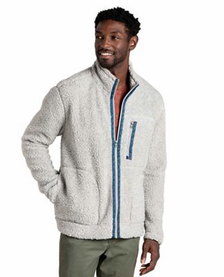 Toad & Co Men's Sespe Sherpa Zip Jacket - Large - Light Heather Grey II product image