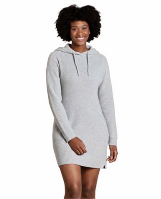 Toad & Co Women's Whidbey Hooded Sweater Dress - Small - Heather Grey product image