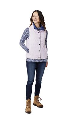 Carve Designs Women's Silverton Reversible Vest - Large - Navy / Lavender product image