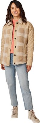 Carve Designs Women's Vineyard Shacket - Medium - Lt. Khaki Plaid product image