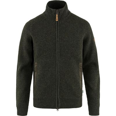 Fjallraven Men's Ovik Zip Knit Cardigan - XL - Dark Olive product image
