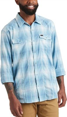 Howler Brothers Men's H Bar B Tech Longsleeve - Medium - Hombre Plaid / Andros Blue product image
