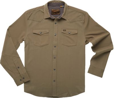Howler Brothers Men's Stockman Stretch Snapshirt - XL - Mountain Green product image