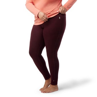 Smartwool Women's Classic Thermal Merino Base Layer Bottom - Plus - 3X - Black Cherry Heather product image