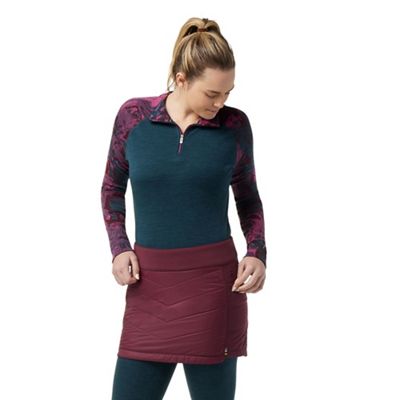 Smartwool Women's Classic Thermal Merino Base Layer Pattern 1/4 Zip To - Small - Twilight Blue Marble product image