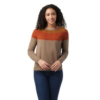 Smartwool Women's Edgewood Colorblock Crew Sweater - Medium - Flint Heather product image