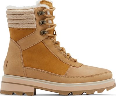 Sorel Women's Lennox Lace Cozy STKD WP Boot - 7 - Geo Yellow / Curry product image