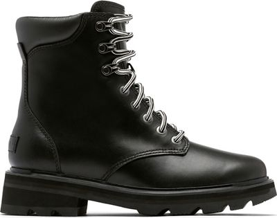 Sorel Women's Lennox Lace STKD WP Boot - 8.5 - Black / Sea Salt product image