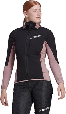Adidas Women's Terrex Techrock Flooce Hooded Jacket - Medium - Magic Mauve / Black product image