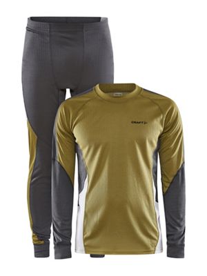Craft Sportswear Men's Core Dry Baselayer Set - Medium - Algae / Granite product image