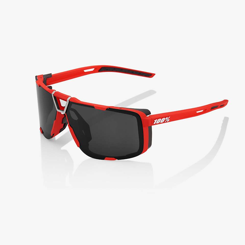 Image of 100% Eastcraft Sunglasses - One Size - Soft Tact Red/Black Mirror