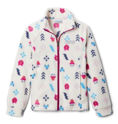 Columbia Girls' Benton Springs II Printed Fleece Jacket - Large - Chalk Woodlands product image