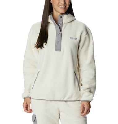 Columbia Women's Echo Hills Sherpa Hoodie - Medium - Chalk / Light Grey product image