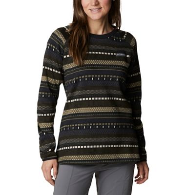 Columbia Women's Sweater Weather Crew - Medium - Black Apres Stripe Print product image