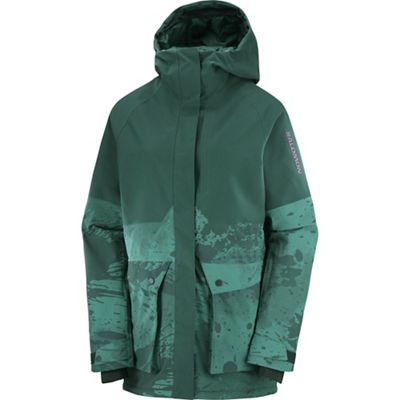 Salomon Women's Snow Rebel Jacket - Medium - Ponderosa Pine / Ao / Pacific product image