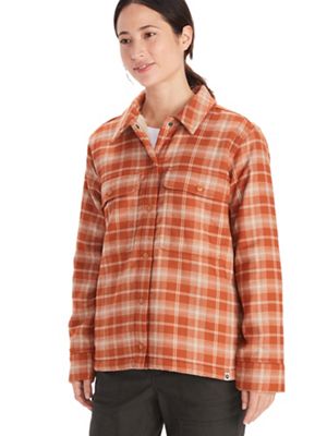 Marmot Women's Ridgefield Heavyweight Sherpa Flannel Jacket - Small - Copper product image
