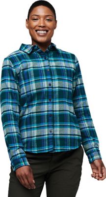 Cotopaxi Women's Mero Flannel Shirt - Small - Deep Ocean Plaid product image
