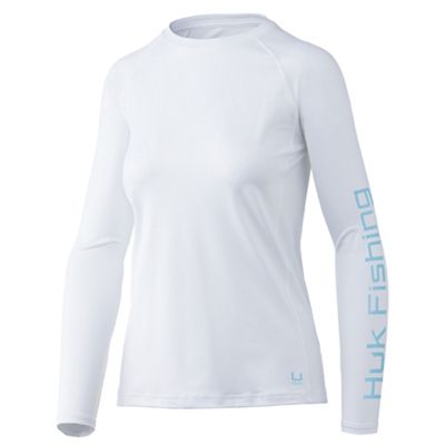 Huk Women's Pursuit LS Top - Medium - White product image