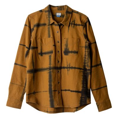 KAVU Women's Ayla Shirt - Large - Cork Tie Dye product image