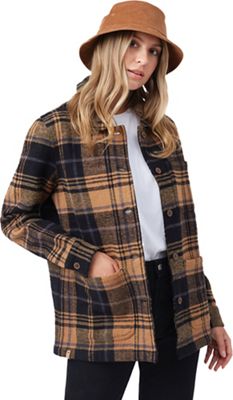 Tentree Women's Flannel Utility Jacket - Medium - Foxtrot Brown Arbor Plaid product image