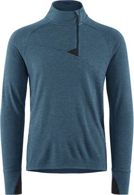 Klattermusen Men's Huge 1/2 Zip Sweater - Medium - Monkshood Blue product image