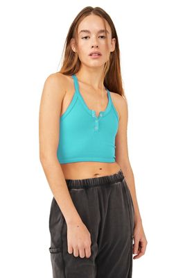 FP Movement by Free People Women's Free Throw Henley - Medium - Turquoise Mint product image