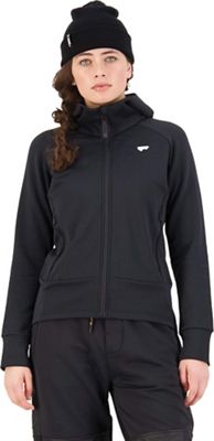 Mons Royale Women's Nevis Merino Fleece Hoodie - Large - Black product image