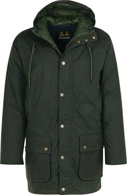 Barbour Men's Hooded Beaufort Wax Jacket - Large - Sage / Olive Night product image