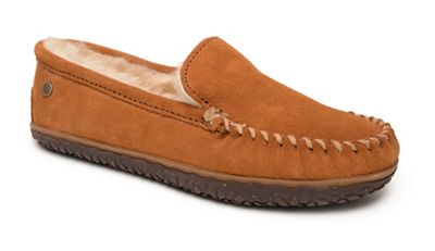 Minnetonka Women's Sheepskin Terese Slipper - 7 - Brown product image