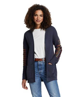 Pendleton Women's Graphic Open Front Cardigan - Small - Navy Multi product image