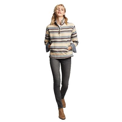 Pendleton Women's Half-Zip Pullover - Medium - Tan Saltillo Stripe product image
