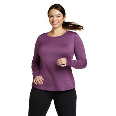 Eddie Bauer Women's Resolution LS Tee - Medium - Wineberry product image