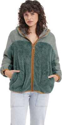 Ugg Women's Sheila Sherpa Full Zip Jacket - Large - Sidewalk / Aloe Vera product image