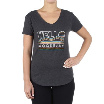 Moosejaw Women's Blueberry Muffin V-Neck SS Tee - XS - Black product image
