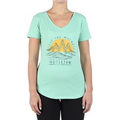 Moosejaw Women's Spiral Macaroni Flowy V-Neck SS Tee - XS - Meadow product image