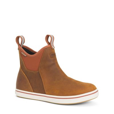 XTRATUF Men's Leather Ankle Deck Boot - 8 - Burnt Orange product image