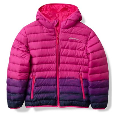 Eddie Bauer Girls' CirrusLite Reversible Down Hooded Jacket - Medium - Magenta product image