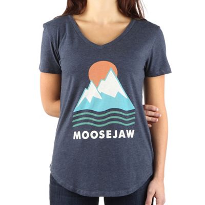 Moosejaw Women's Iceberg Salad Flowy V-Neck SS Tee - XL - Midnight product image