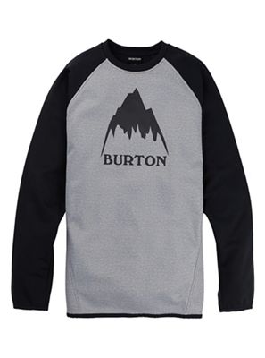 Burton Men's Crown Weatherproof Pullover Crew - XL - Grey Heather / True Black product image