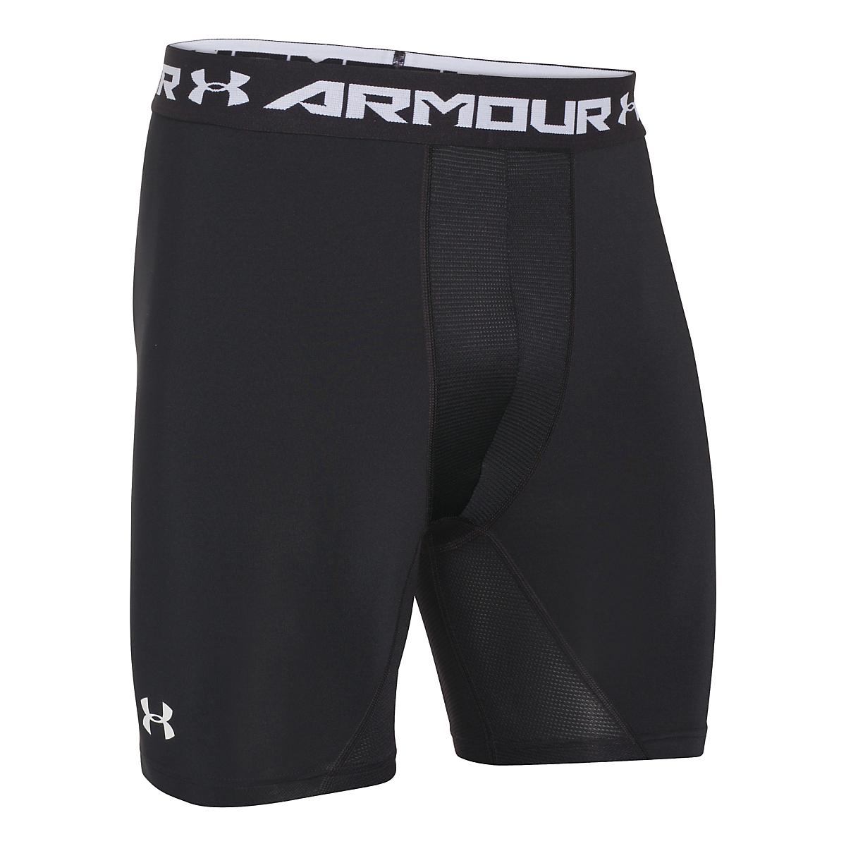 Mens Under Armour HeatGear Compression Shorts With Cup Pocket Boxer ...