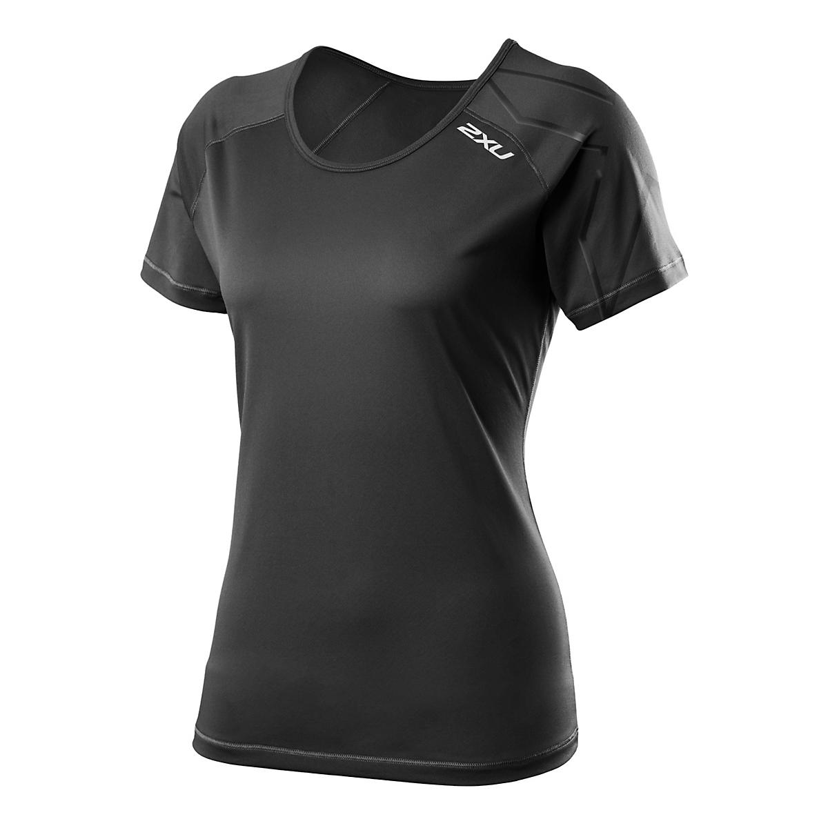 Womens Nike Tailwind V Neck Short Sleeve Technical Tops at Road Runner ...