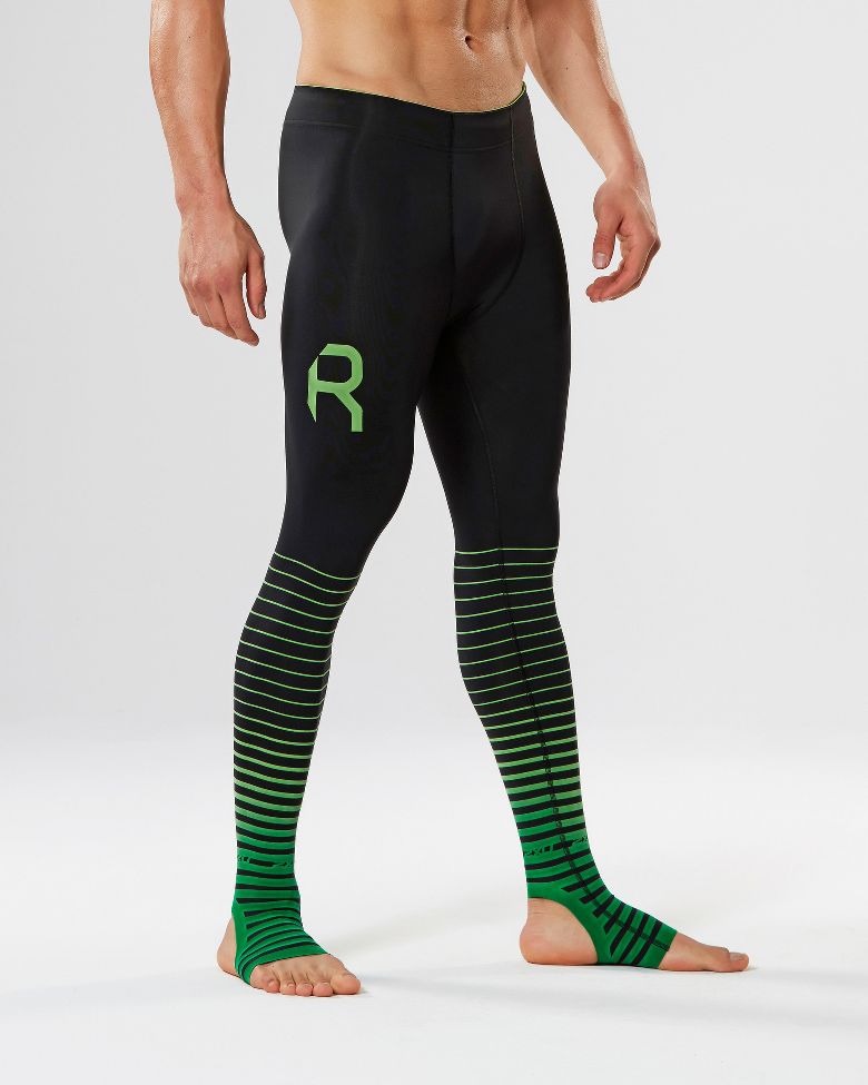 Mens 2XU Elite Recovery Compression Tights at Road Runner Sports
