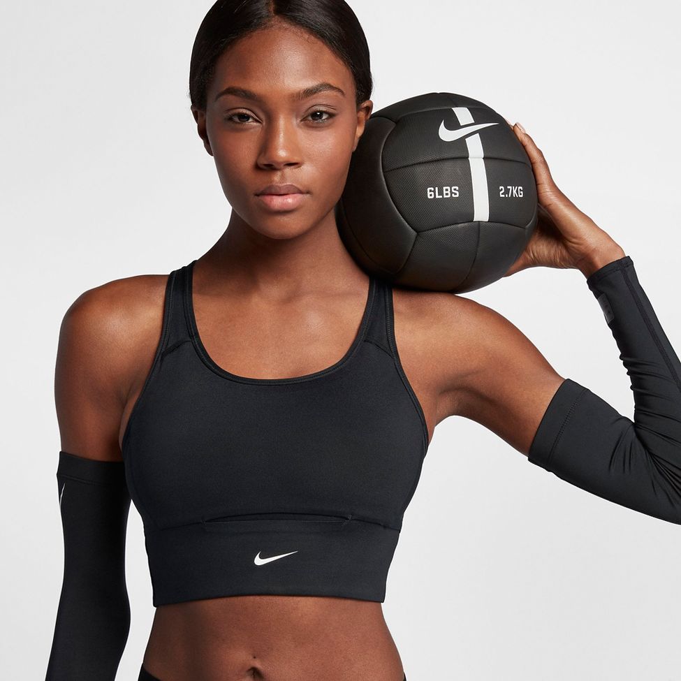 nike swoosh pocket bra