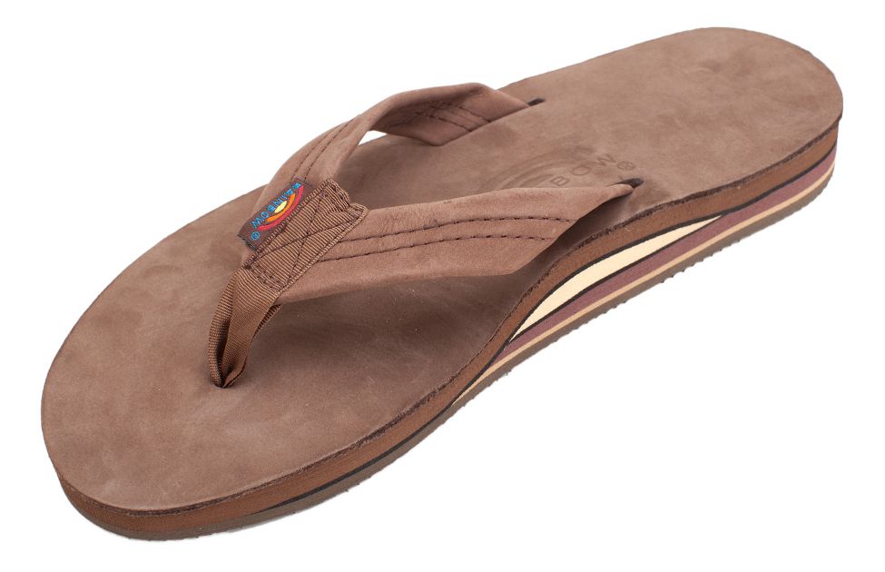 rainbow sandals men's double layer premier leather