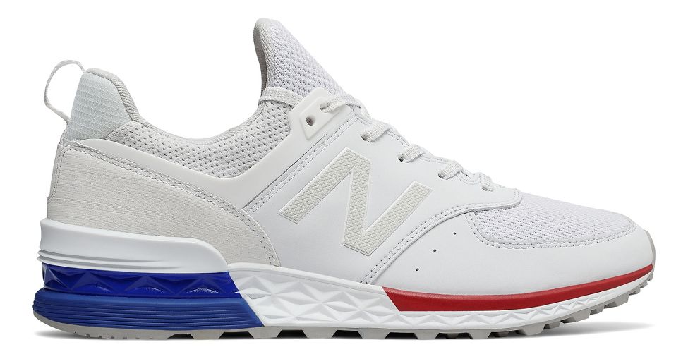 new balance 574 sport white blue