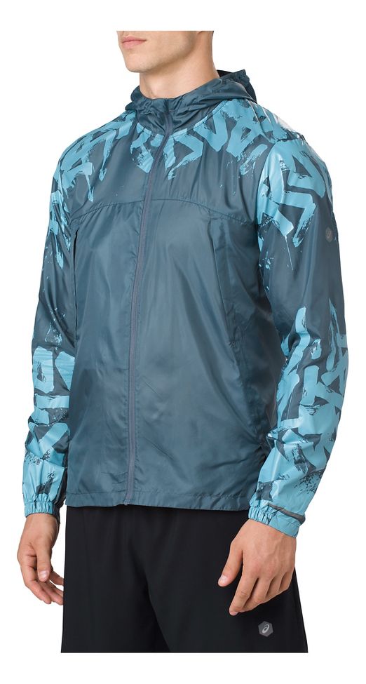 asics packable rain jacket