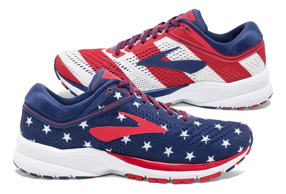 brooks launch 5 red white blue