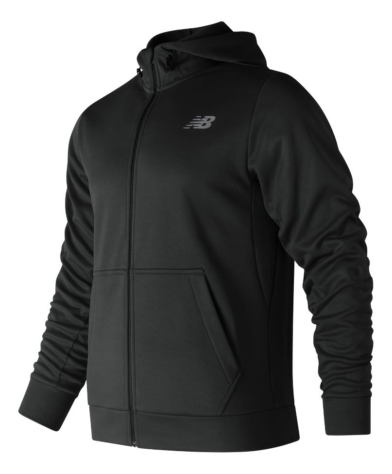 new balance core fleece full zip hoodie